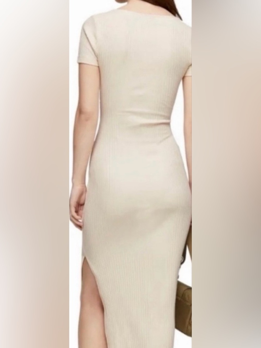 Top Shop Ribbed Dress - Picture 2 of 5
